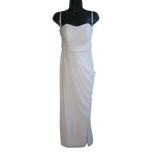 Davids Bridal Pink Spaghetti Strap Long Formal Dress Size 2